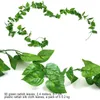Fausses feuilles vertes artificielles guirlande vigne de plante suspendue pour la maison jardin mariage mur de fête décoration fleurs décoratives 4790122