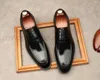 Mode Brogue Männer Casual Kleid Schuhe Schwarz Hohe Qualität Oxford Echtes Rindsleder Formale Schuhe Für Männliche Party Schuh Für anzug