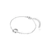 LEKANI Braccialetti in argento sterling 925 Bracciale da donna Faccina regolabile CZ Bracciale Regalo di gioielli in argento fine