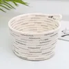 Woven Style Storage Basket Colorful Cotton Rope Bin Organizer For Home Office Small Items 18*13*22cm DC120 Bags