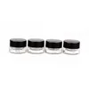 5g Clear Glass Jars, The Lid of Black Beauty Bottle Mask Cream Container Small Sample Jar Capacity