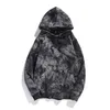 Tie-dye Coat National Fashion Hoodies Casual Long Sleeve Hooded Sweatshirts Pullover Autumn and Winter Tops Blouse CGY136