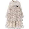 Tiener meisjes jurk lente zomer polka dot prinses jurk lange mouw kinderen jurken voor meisjes kleding kinderen kostuum 10 12 13 jaar Q0716