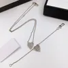 Luxury G fashion brand jewelry Top Designer Necklace Chain Heart Necklaces for Women Original Design Great Quality Love Bracelet Jewelry Supply Wholesale