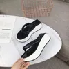 The latest summer women thick soled slippers sandals womens casual flip flops outdoor shopping letter slipper box