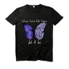 T-Shirt femme T-shirts créatifs à la mode tournesol papillon lettre imprimée à manches courtes dames été mode T-Shirt hauts