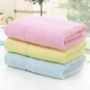 Towel Simanfei 2021 Arrivals Simple Solid Candy Color Bamboo Fiber Soft Water Absorption Breathable Face Towels