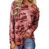 Moda 2021 tik tok estilo camuflagem pulôver hoodies para mulheres senhora camo camis camiseta ombro fora de manga longa t-shirt esportes casuais camisas camisas g82ufko