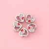 Fits Pandora Bracelets 20pcs Love Heart Bear Paw Silver Charms Bead Charm Beads For Wholesale Diy European Sterling Necklace Jewelry