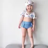 Summer girls split swimsuit cute cartoon printed baby swimwear toddler bathing suit two piece 210702