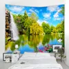 Mooie natuurlijke landschap kunst Mandala Gedrukt Polyester Tapijtwand Muur Opknoping Voor Decorate Home Woonkamer Slaapkamer Office 6 Siz 210609