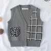 1-7 ans bébé garçons filles gilet cardigan manteau enfants vêtements à manches longues tricoté enfants gilet 210521