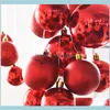 Festive Party Supplies Garden 8 Cm3Dot15 Inch Tree Decor Bauble Hanging Ball Ornament For Home Christmas Decorations Gift Drop Deliver