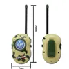 Camouflage Kids Walkie Talkies Toy Military Camo Tvåvägs Radioleksaker Set för barn 2st