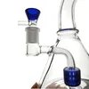 Mini Water Pipes Hookahs Beaker Bong Oil Rigs With Bowl Glass Showerhead Perc Heady Pink Purple Small Bongs Smoking wax