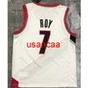 Tüm Nakış 7# Roy Beyaz Basketbol Forması Erkek Kadın Gençleri Özelleştirme Herhangi Bir Sayı Ekle XS-5XL 6XL Yelek