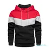 2021 men's designer color matching hoodie fashion trend S-2XL