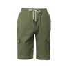 Heren Shorts Green Cargo Summer Bermudas Mannelijke Flap Pockets Jogger Casual Working Army Tactical 210806