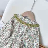 Gooporson Herbst Blumenkleid für Mädchen Koreanische Mode Langarm Prinzessin Kleid Niedliche Kleine Kinder Kostüm Kinder Kleidung 210715