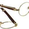الجملة الخشب الطاووس النظارات الشمسية للنساء أو الرجال خشبية الذهب معدن جولة نظارات أصلية عالية الجودة عدسات الماس