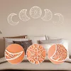 Specchi stile nordico stile luna fase 3d adesivi murali in legno decorazione del ciclo soggiorno soggiorno ingresso r eclipse decorare