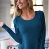 Damskie bluzy bluzy jesień moda kobiety z długim rękawem sweter Slim fit topy casual casual hoodie o-neck solidne koszulki luźne dla
