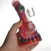 Renkli Cam Su Borusu 6.5 inç Yükseklik Sigara Ile 4mm Kuvars Banger 14mm Kadın Ortak Dab Rig Petrol Kulesi