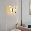 현대 미니멀리스트 거실 벽 램프 크리 에이 티브 어린이 침실 LED 나비 벽 조명기구 노르딕 침대 옆 램프 성격 욕실 거울 조명