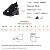 Sandalen Rimocy Super High Heels Chunky Plattform Für Frauen Sommer 2021 Gestrickte Mesh Sport Schuhe Frau Keil Alias Mujer Weiß