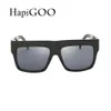 Hapigoo Famous Celebrity Italy Brand Designer Kim Kardashian Square Solglasögon Kvinnor Vintage Flat Top Sun Glasses för Female1318137