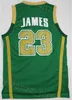 Heren LeBron James basketbalshirt 23 6 Zwart Blauw Wit Geel Paars Teamkleur TuneSquad All Stitched Uniform For Sport Fans Ademend City Earned High