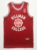 Skicka från US Wayne 9 Hillman College Theatre Basketball Jersey All Sydd herrfilmtröjor Vit röd storlek S-3XL toppkvalitet