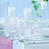 30ml 60ml flip boné recipientes de viagem garrafa de plástico recarregável garrafas cosméticas para sanitizador de mão embalagem de loção líquida