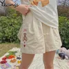 Japonês kawaii meninas adolescentes shorts harajuku bonito dos desenhos animados kawaii urso fundos casuais largamente pants calças curtas casuais verão estudantes 210619