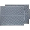 Mats & Pads Multipurpose Silicone Dish Drying Mat Heat-Resistant Drain Sink Tripod Kitchen Counter 2 Pieces Gray