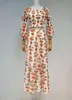 Diaf Summer Fashion Full Willeves напечатана высокая талия сверху и длинный полдоль юбка две части набор Vestido WR52406L 210428