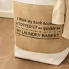 Large Linen Laundry Bag Home Storage Organization for Dirty Clothes Cloth Toys Sundries Building Blocks Bathroom Container