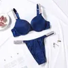 Sexy Lingerie Set Letters Underwear Women Push Up Bras For Women Seamless Bralette Panty 2 Piece Comfort Adjustable 211116