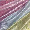 150cm Largeur Rose Glitter Lridescent Laser Polyester Tricots Tissu Pour La Mode Et La Robe, Par La Cour, Rouge, Noir, Vert, Bleu 210702