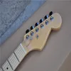 Chitarra elettrica a 6 corde, tastiera in acero verniciato argento, chitarra con hardware cromato, trasporto gratuito