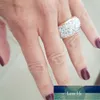 Großhandel glänzende Voll-Strass-Fingerringe für Frauen, luxuriöser Absatz, Kristall-Schmuckring, goldfarben, Fabrikpreis, Expertendesign, Qualität, neuester Stil