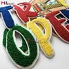 Trap open notions custom chenille patches embroidered patch letter patchs Special Price 75pcs with iron on backing