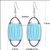 Dangle & Chandelier Earrings Jewelry Designer Fashion Pu Leather For Women Toilet Paper Mask Print Drop Creative Personality Funny Delivery