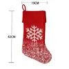 Christmas Stockings Knitted Reindeer Snowflakes Xmas Tree Holiday Decorations Family Party Hanging Ornament PHJK2110