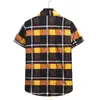 Men's Casual Shirts Mens Multiple Colors Plaid Cotton Shirt Short Sleeve Checkered Slim Fit Spring Summer Ropa De Hombre