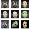 Atacado Masquerade Máscaras Jason Voorhees Máscara Sexta-Feira O 13º Filme de Terror Máscara de Hóquei Assustador Traje de Halloween Cosplay Máscaras de Festa de Plástico G0921