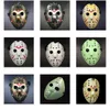 DHL Masques de mascarade complets Jason Cosplay Masque de crâne Jason vs Vendredi Horreur Hockey Costume d'Halloween Masque Effrayant Masques de Fête du Festival GG1024