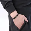 Bangle 316 Stainless Steel Graduated Bracelet Student Boy Black Rope Adjustable Man Wish To Son Brother Friend Jewelry Gift95135305043885