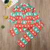 28 jaar peuter jongens kerstoutfits kerstman print shirt jongens broeken outfits kinderen jongens kerstkleding pakken 2011276993111