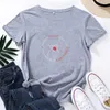 Atom T-Shirt Kadın Rahat Pamuk Kısa Kollu O-Boyun Tişört Sokak Moda Kişilik Camisetas Mujer Kadınlar